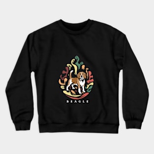 Beagle | Retro design for Dog Lovers Crewneck Sweatshirt